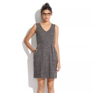 Madewell Terrace Charcoal Knit Twill Dress XS